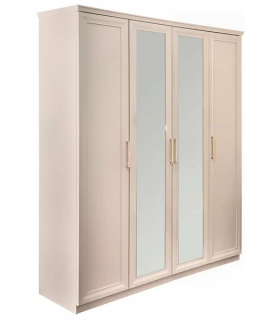 Ննջասենյակ «Մոկկո» 4 դռնանի պահարան, մատե մակերեսով, մահճակալ 180×200, կոմոդ 4 լարով և հայելով