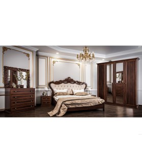  «Աֆինա» 6-դռնանի պահարան, կարավաջո/արմատ կրեմ 180×200, պպու հայելի