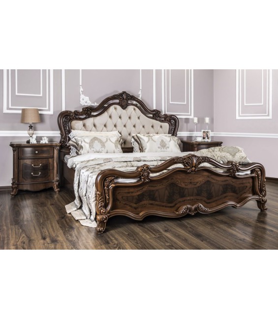 Ննջասենյակ «Իլոնա» 4 դռնանի պահարան, Կարավաջո, 180×200, փափուկ գլխավերևով