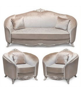 Փափուկ կահույքի հավաքածու 3-1-1 «Մոկկո»՝ բացվող մեխանիզմով, դեկոր՝ մոկկո