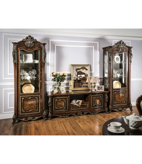 Հյուրասենյակ «Ջոկոնդա», ընկույզ կաղնու արմատ փայլուն / կրեմ փայլուն