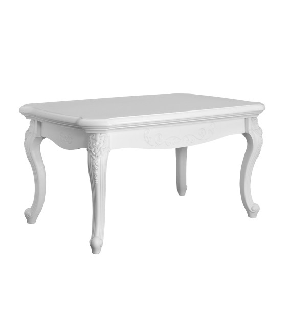 Սուրճի ուղղանկյուն սեղան «Միշել», սպիտակ