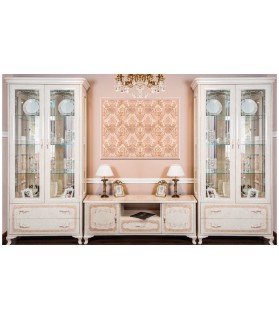 Հյուրասենյակ «Պատրիսիա» 2+ՏՎ+2, կրեմ կաղնու արմատ փայլուն / Կարավաջո փայլուն Հյուրասենյակ «Պատրիսիա» 2+ՏՎ+2, կրեմ կաղնու արմատ փայլուն / Կարավաջո փայլուն